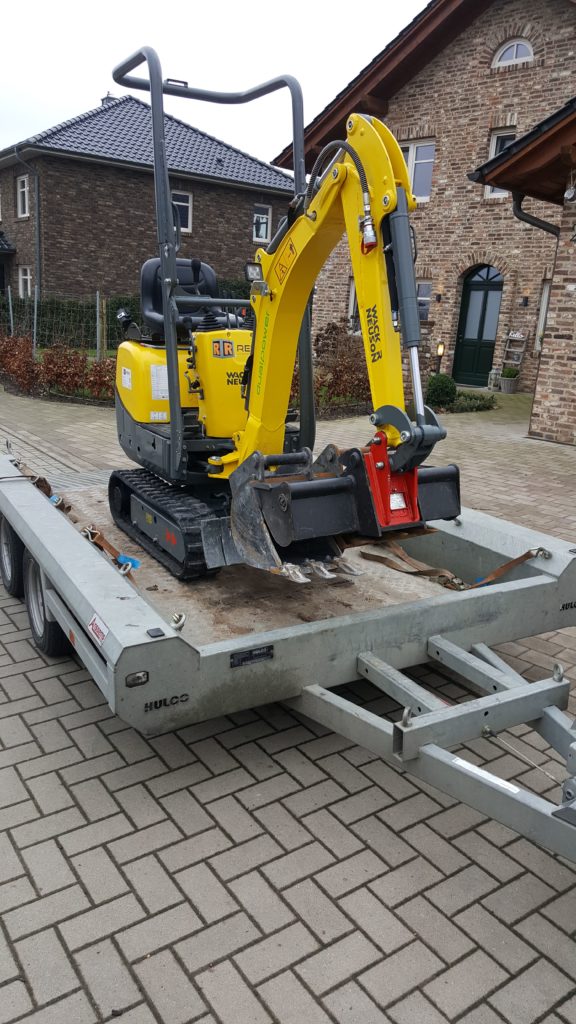 Minibagger / Microbagger inkl. Transportanhänger Dammer Maschinenverleih